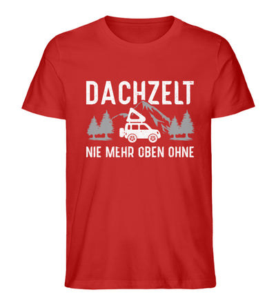 Dachzelt - Herren Organic T-Shirt camping Rot