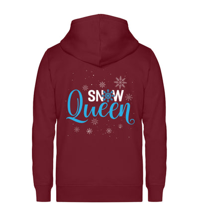 Snow Queen - (S.K) - Unisex Premium Organic Sweatjacke klettern Weinrot