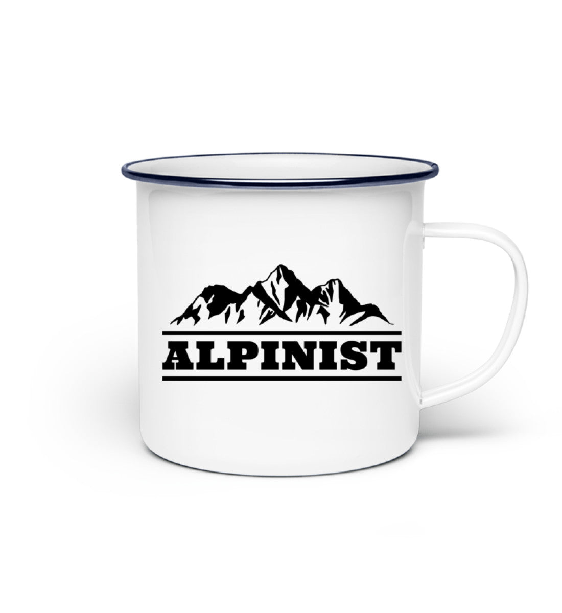 Alpinist - Emaille Tasse berge wandern