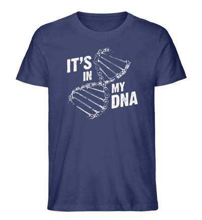 Its in my DNA - Herren Organic T-Shirt fahrrad mountainbike Navyblau
