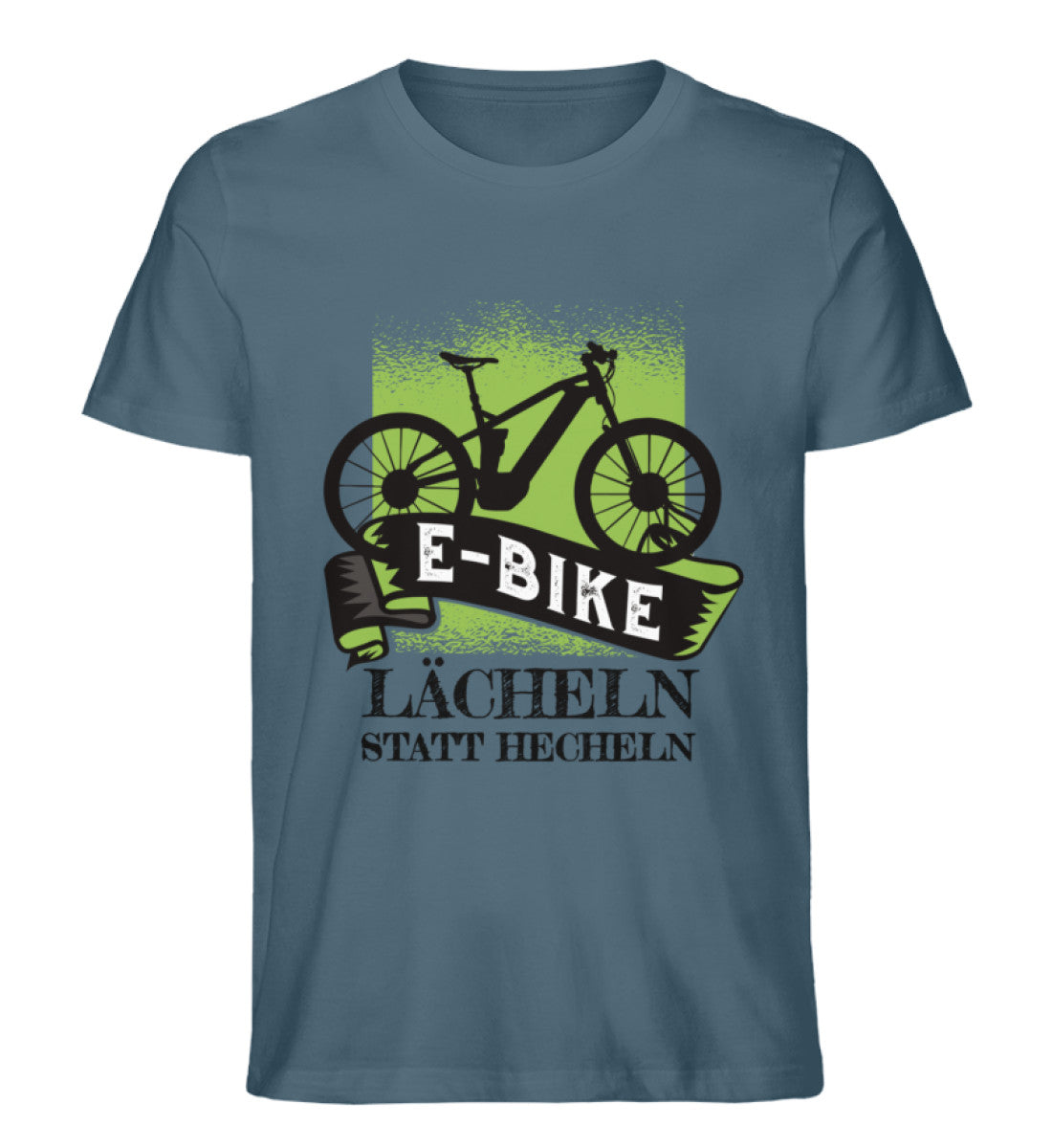 E-Bike - Lächeln statt hecheln - Herren Premium Organic T-Shirt e-bike Stargazer