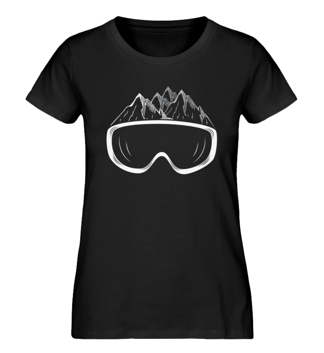 Wintersporteln - Damen Organic T-Shirt ski Schwarz