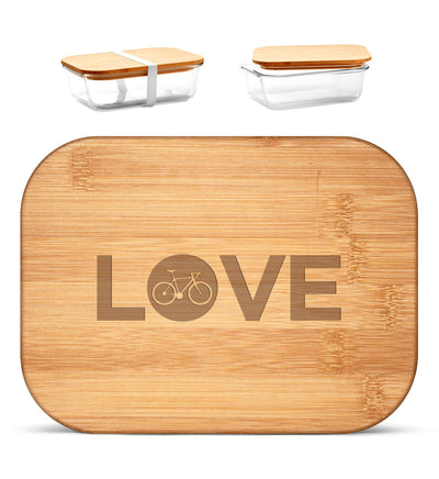 LOVE Fahrrad - Brotdose mit Holzdeckel (Gravur) fahrrad mountainbike Default Title
