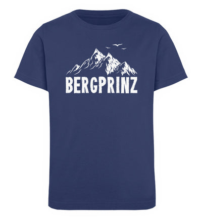 Bergprinz - Kinder Premium Organic T-Shirt berge Navyblau