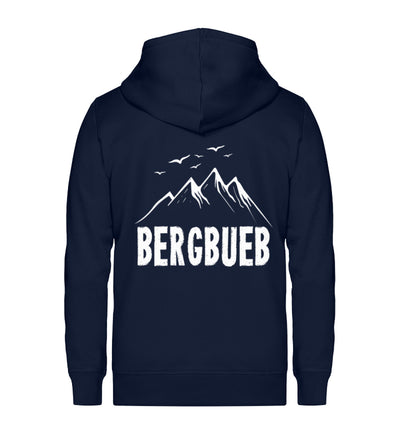 Bergbueb - Unisex Premium Organic Sweatjacke berge Navyblau