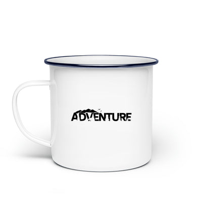 Adventure. - Emaille Tasse berge camping wandern Default Title