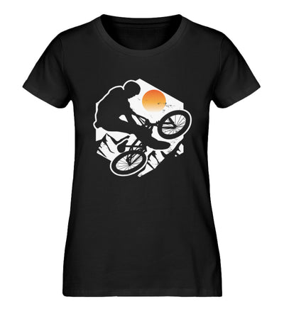 Mountainbike Jump - Damen Organic T-Shirt mountainbike Schwarz