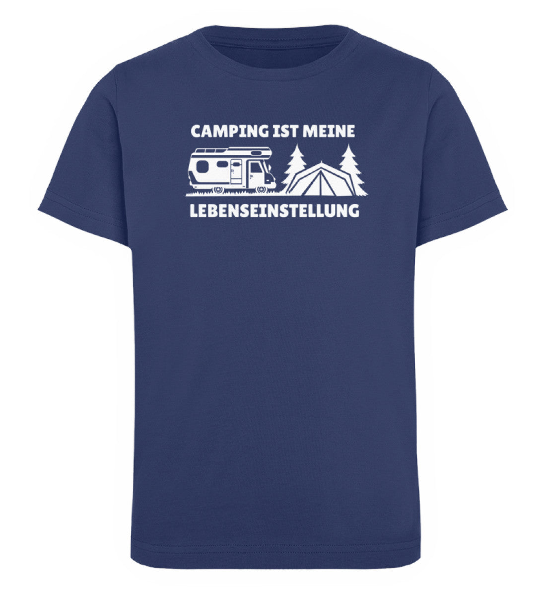 Camping ist meine Lebenseinstellung - Kinder Premium Organic T-Shirt camping Navyblau