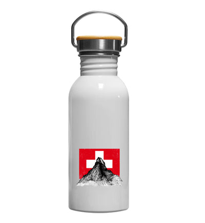Walliser Alpen Schweiz - Edelstahl Trinkflasche-BERGLUST