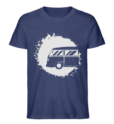 Camping Abstrakt - Herren Organic T-Shirt camping Navyblau