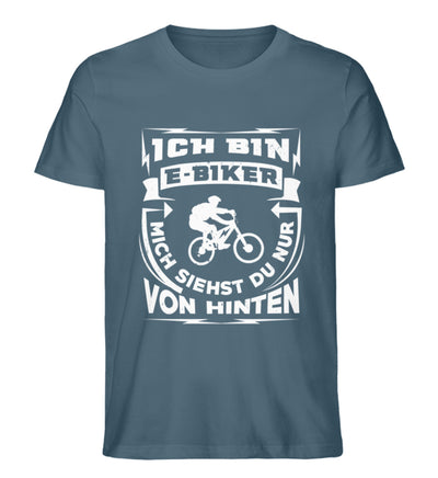 Bin ein E-BIker - Siehst mich von hinten - Herren Premium Organic T-Shirt e-bike Stargazer