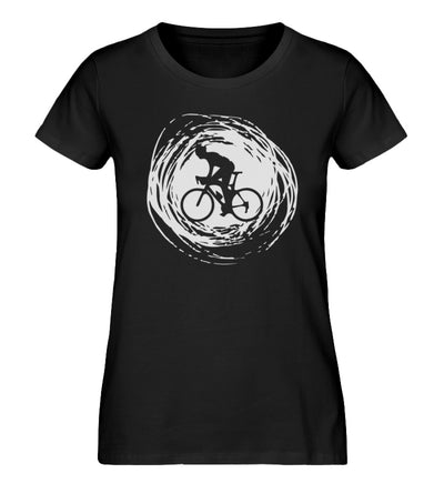 Radfahren Kreativ - Damen Organic T-Shirt fahrrad Schwarz