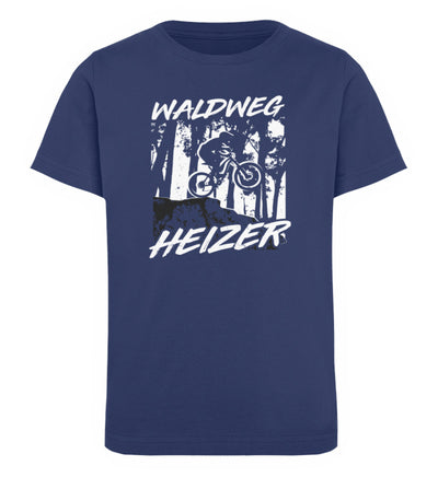 Waldweg Heizer - (F.W) - Kinder Premium Organic T-Shirt fahrrad wandern Navyblau