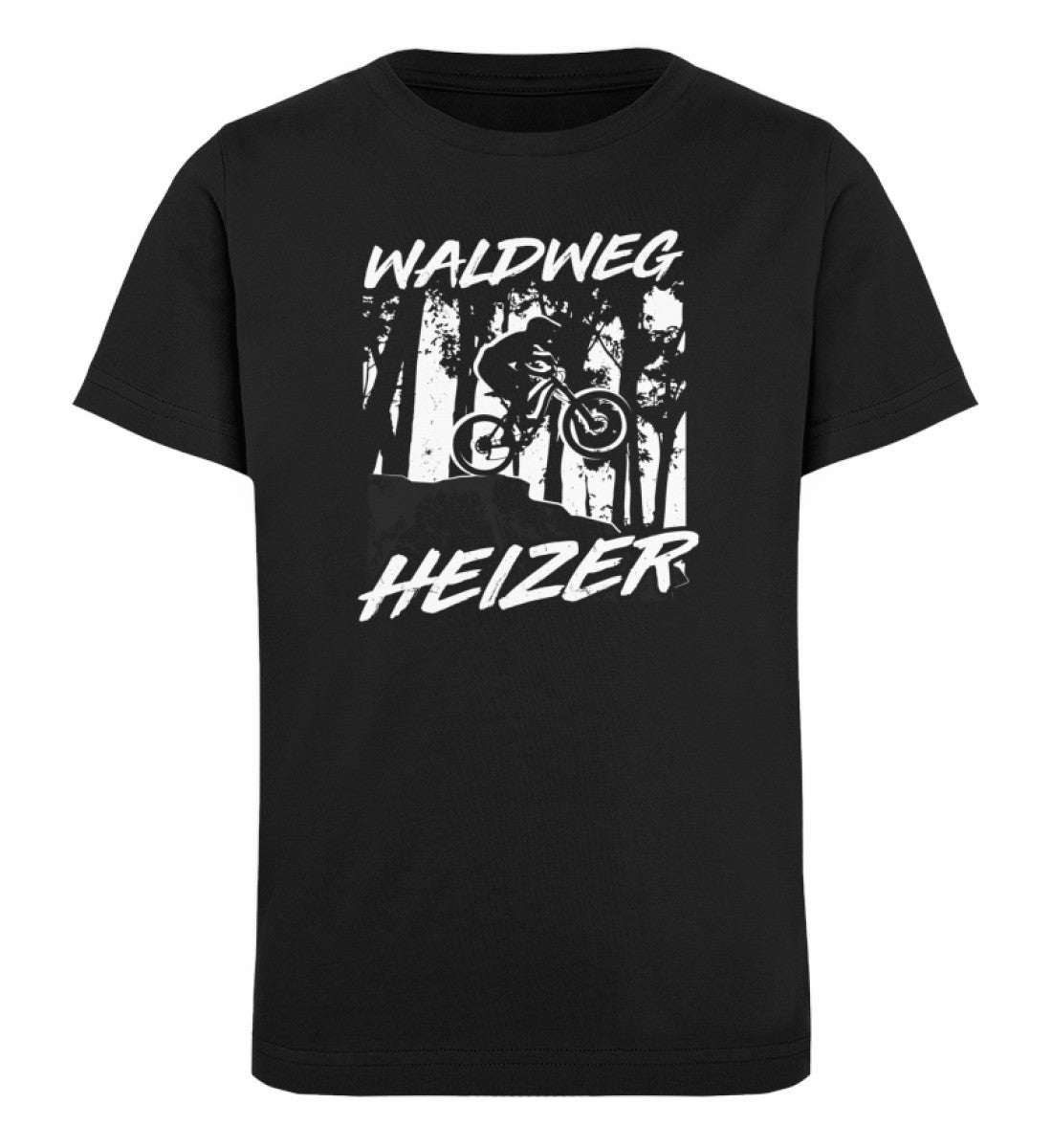 Waldweg Heizer - (F.W) - Kinder Premium Organic T-Shirt fahrrad wandern Schwarz