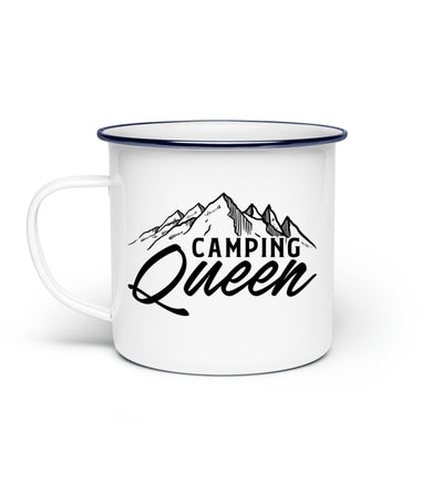 Camping Queen - Emaille Tasse camping Default Title