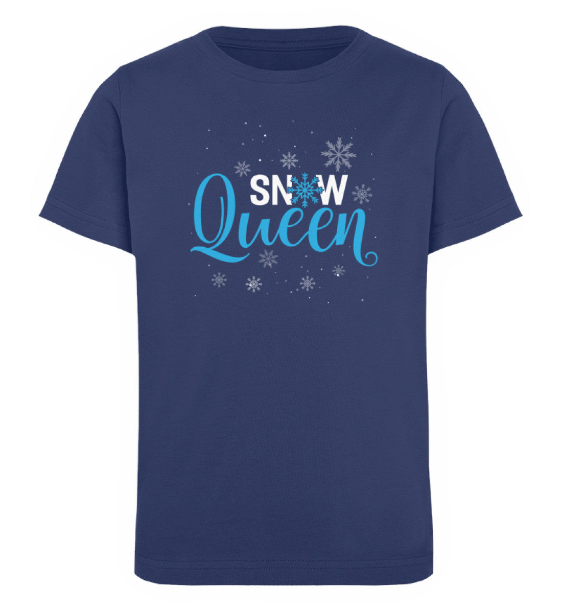Snow Queen - Kinder Premium Organic T-Shirt Navyblau