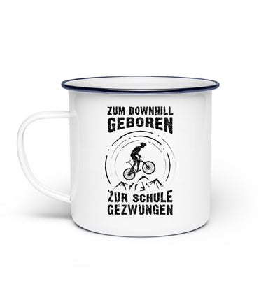 Zum Downhill geboren - Emaille Tasse mountainbike Default Title