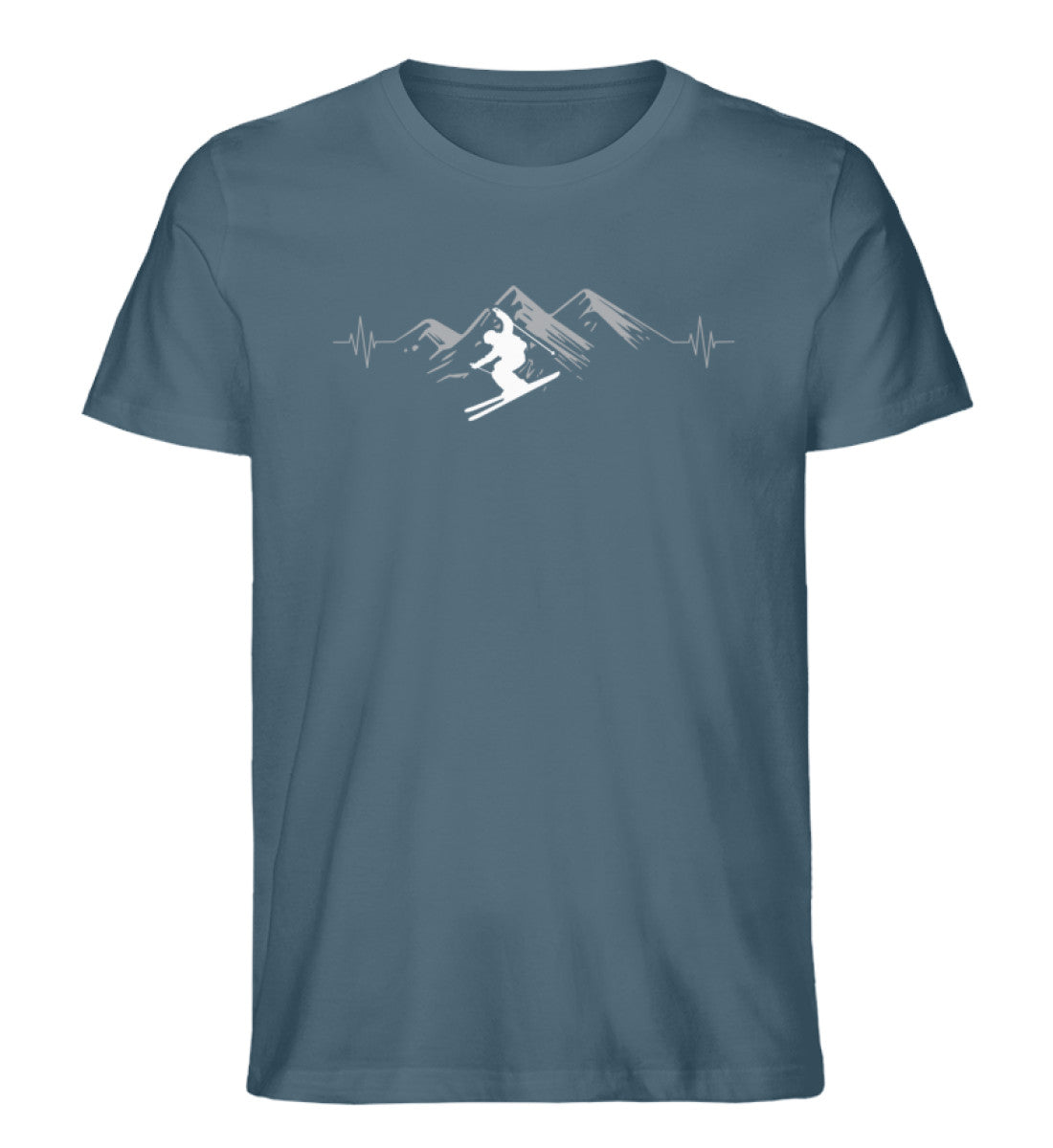 Herzschlag Skifahren - Herren Premium Organic T-Shirt Stargazer