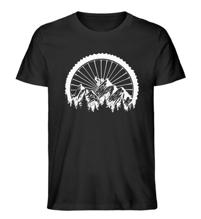 Mountainbike Geometrisch - Herren Premium Organic T-Shirt mountainbike Schwarz