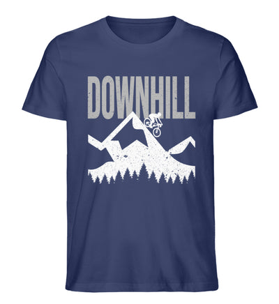 Downhill MTB - Herren Organic T-Shirt mountainbike Navyblau