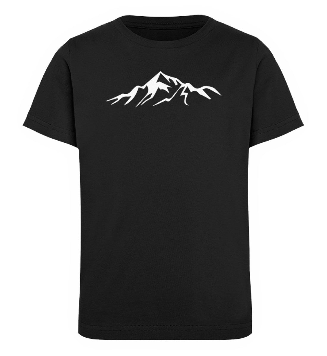 Gebirge - Kinder Premium Organic T-Shirt berge Schwarz