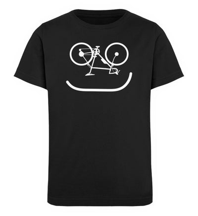 Fahrrad Emoji -Kinder Premium Organic T-Shirt Schwarz