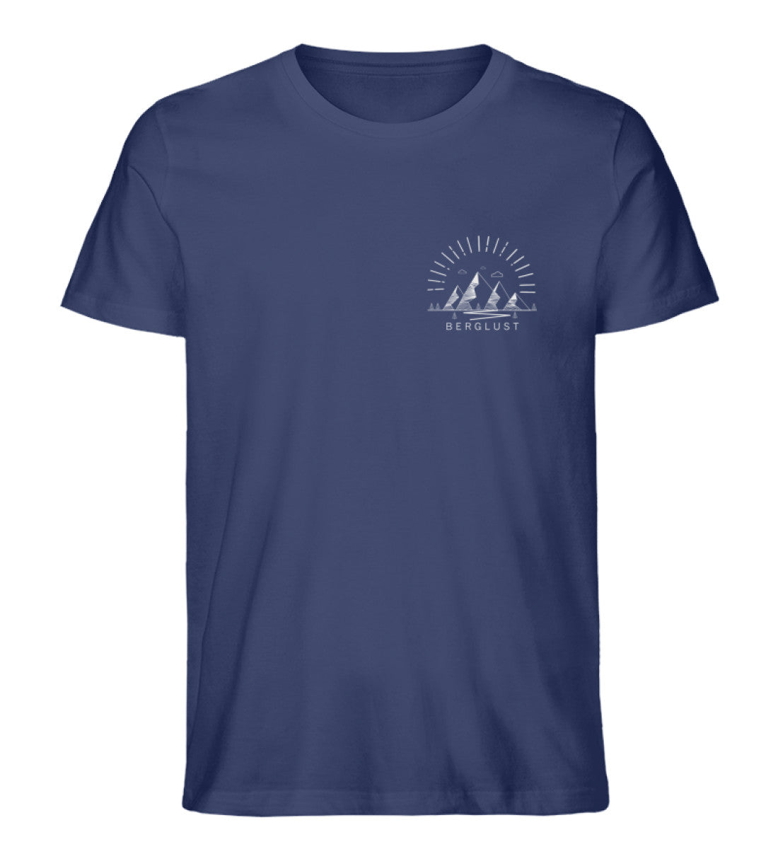 Logo - Herren Organic T-Shirt berge Navyblau