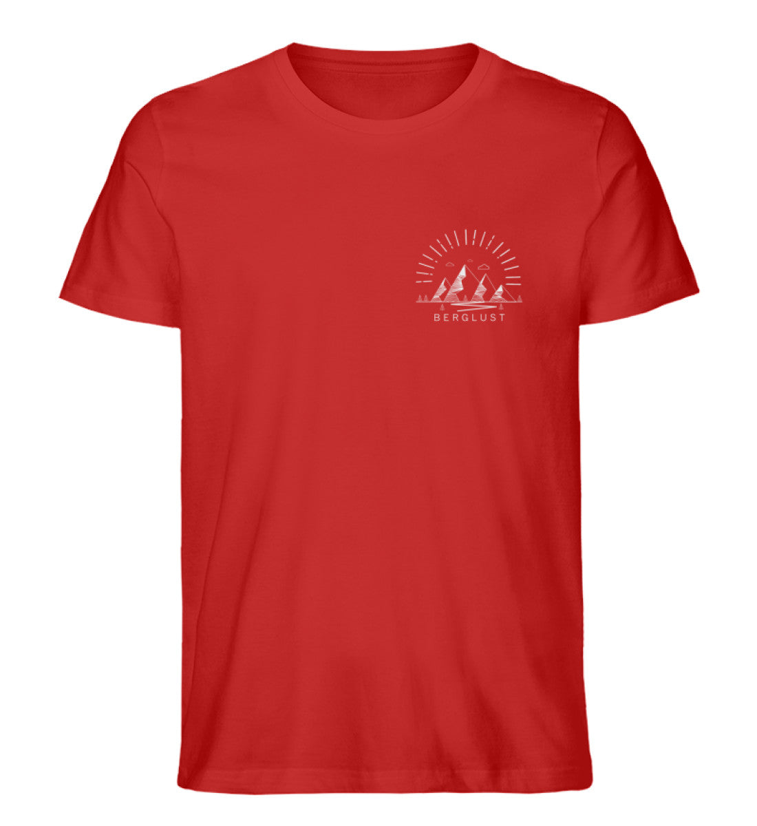 Logo - Herren Organic T-Shirt berge Rot