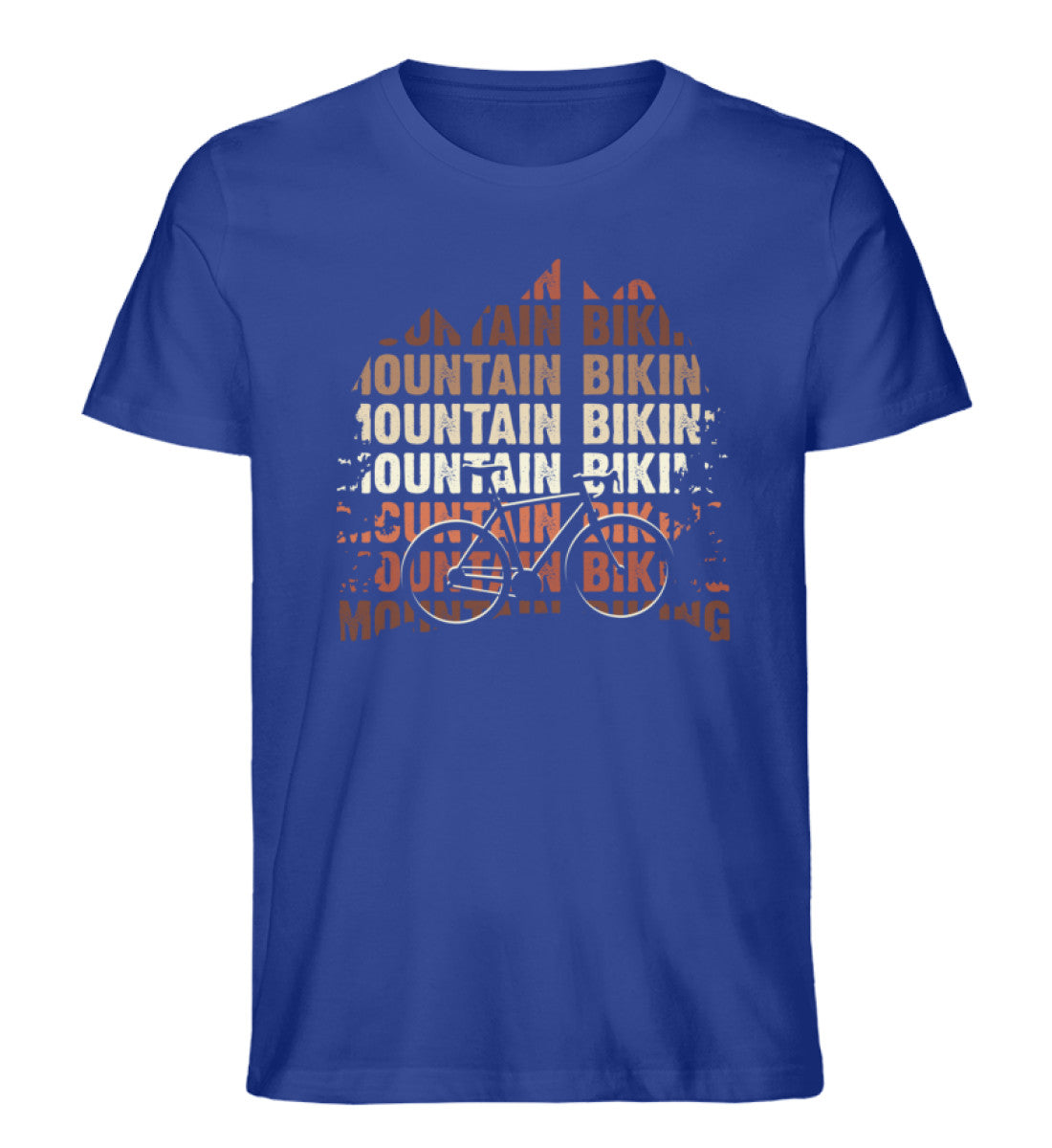 Mountainbiking - Herren Organic T-Shirt mountainbike Royalblau