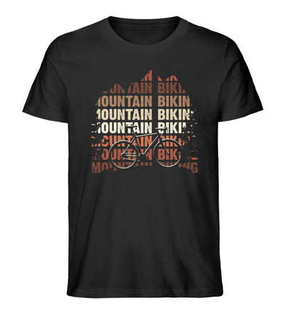 Mountainbiking - Herren Organic T-Shirt mountainbike Schwarz