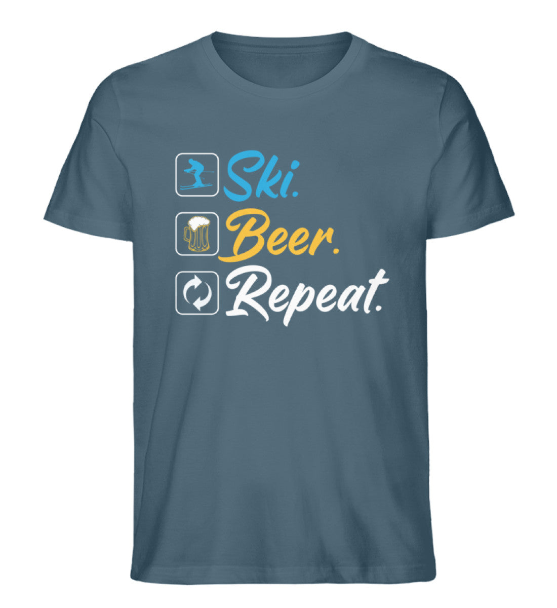 Ski. Beer. Repeat. - Herren Premium Organic T-Shirt Stargazer