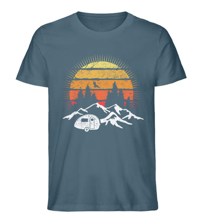Camping Sonne Vintage - Herren Premium Organic T-Shirt camping Stargazer