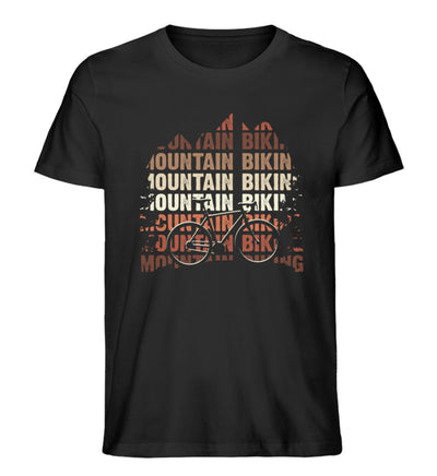 Mountainbiking - Herren Premium Organic T-Shirt mountainbike Schwarz