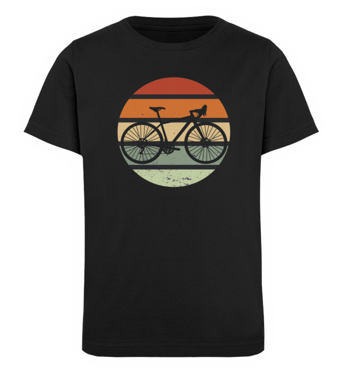 Fahrrad Vintage - Kinder Premium Organic T-Shirt fahrrad Schwarz