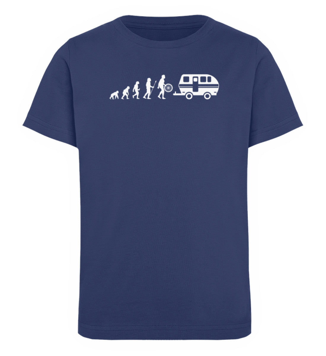 Camping Evolution - Kinder Premium Organic T-Shirt camping Navyblau