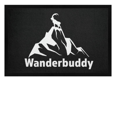 Wanderbuddy - Fußmatte mit Gummirand wandern Schwarz