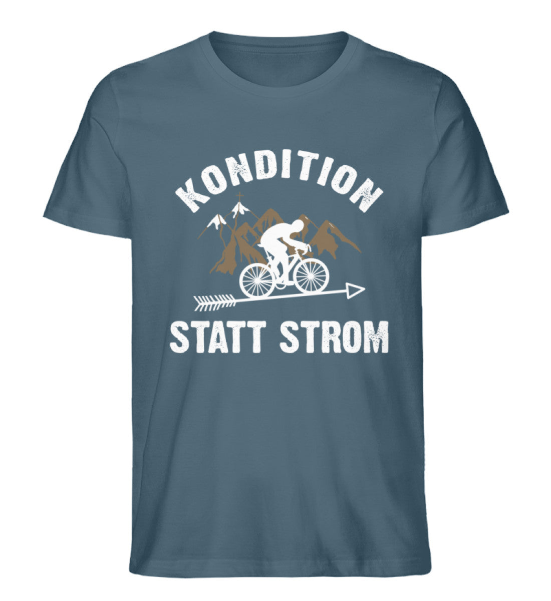 Kondition statt Strom - Herren Premium Organic T-Shirt fahrrad mountainbike Stargazer