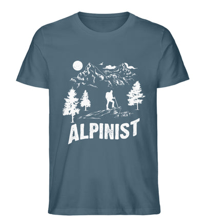 Alpinist. - Herren Premium Organic T-Shirt berge wandern Stargazer