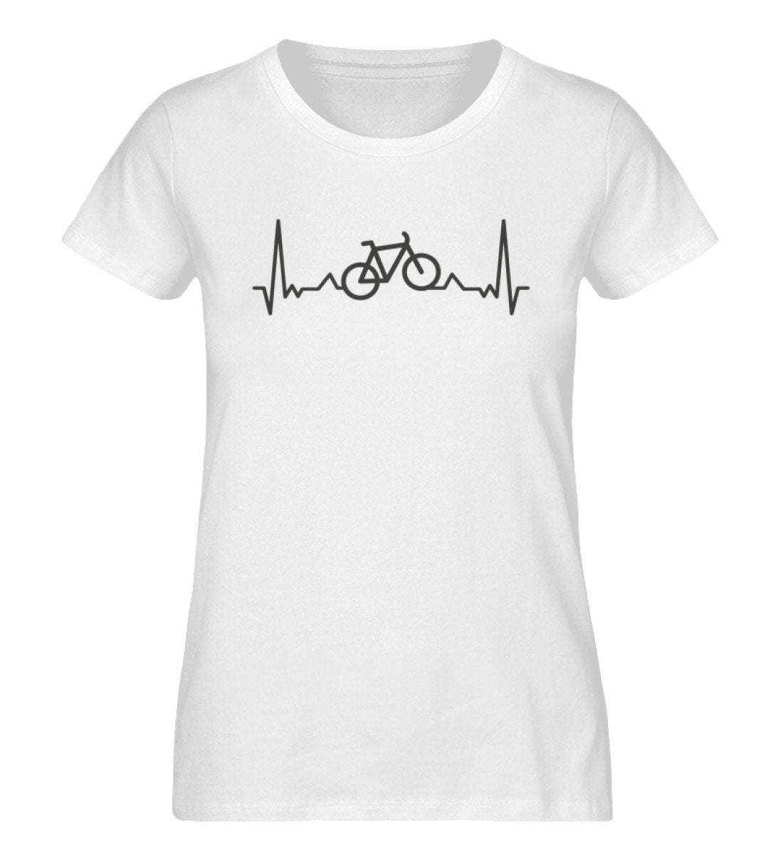 Herzschlag Fahrrad - Damen Organic T-Shirt fahrrad Weiß
