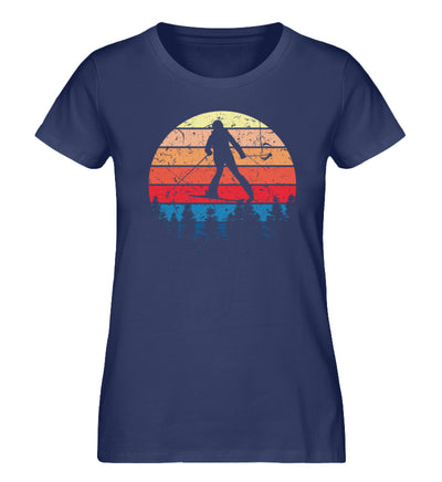 Skifahren Vintage - Damen Organic T-Shirt-BERGLUST