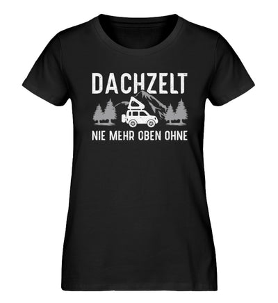 Dachzelt - Damen Premium Organic T-Shirt camping Schwarz