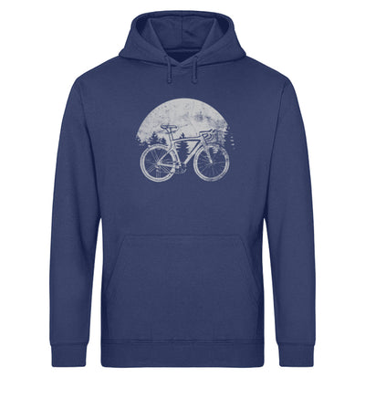 Fahrrad vintage - Unisex Organic Hoodie fahrrad Navyblau