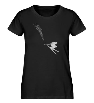 Rennskier - Damen Organic T-Shirt ski Schwarz