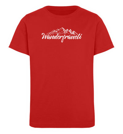 Wanderfraueli - Kinder Premium Organic T-Shirt Rot