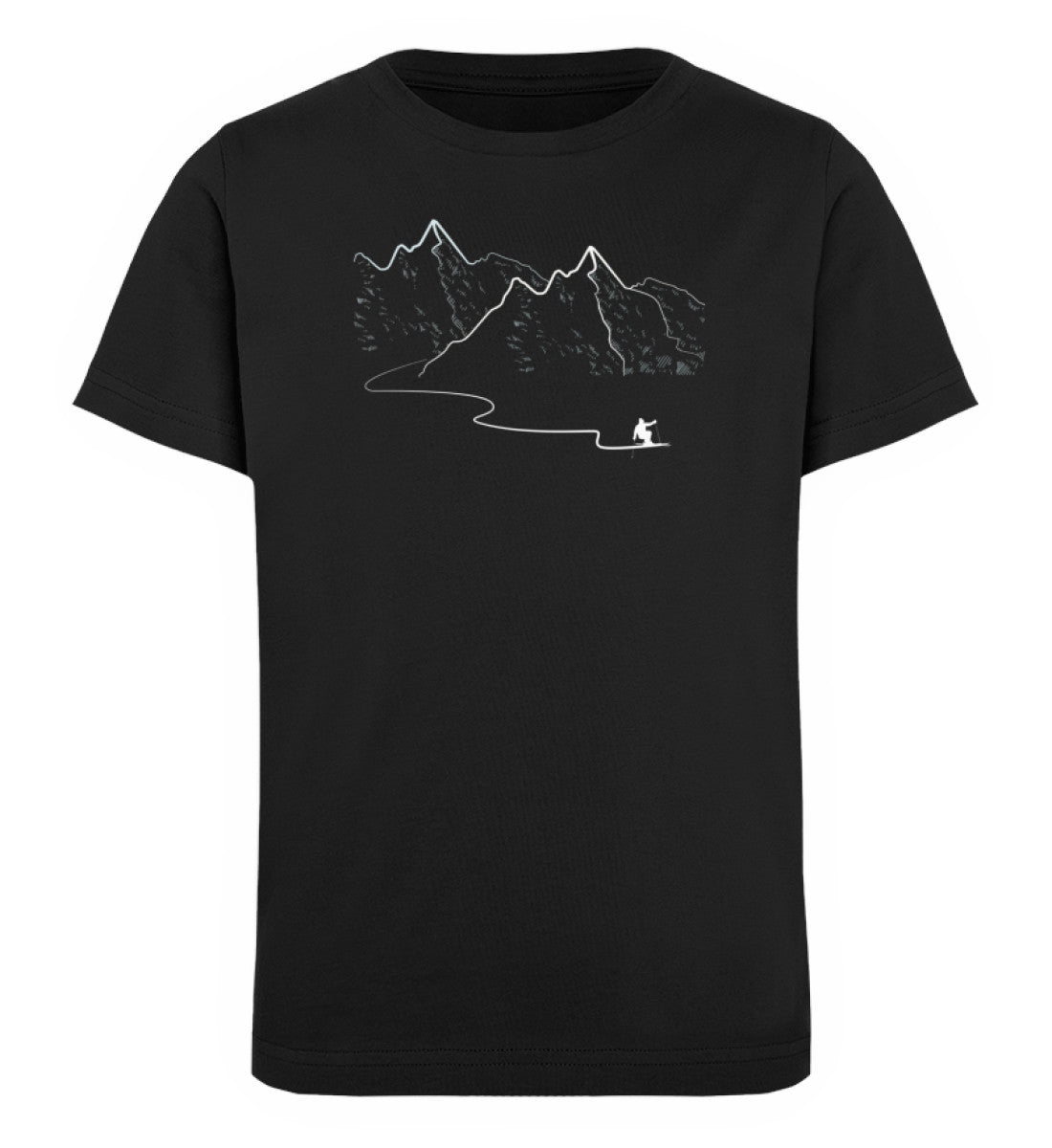 Schifahren - Kinder Premium Organic T-Shirt ski Schwarz
