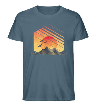 Sonnenaufgang Alpen - Herren Premium Organic T-Shirt Stargazer