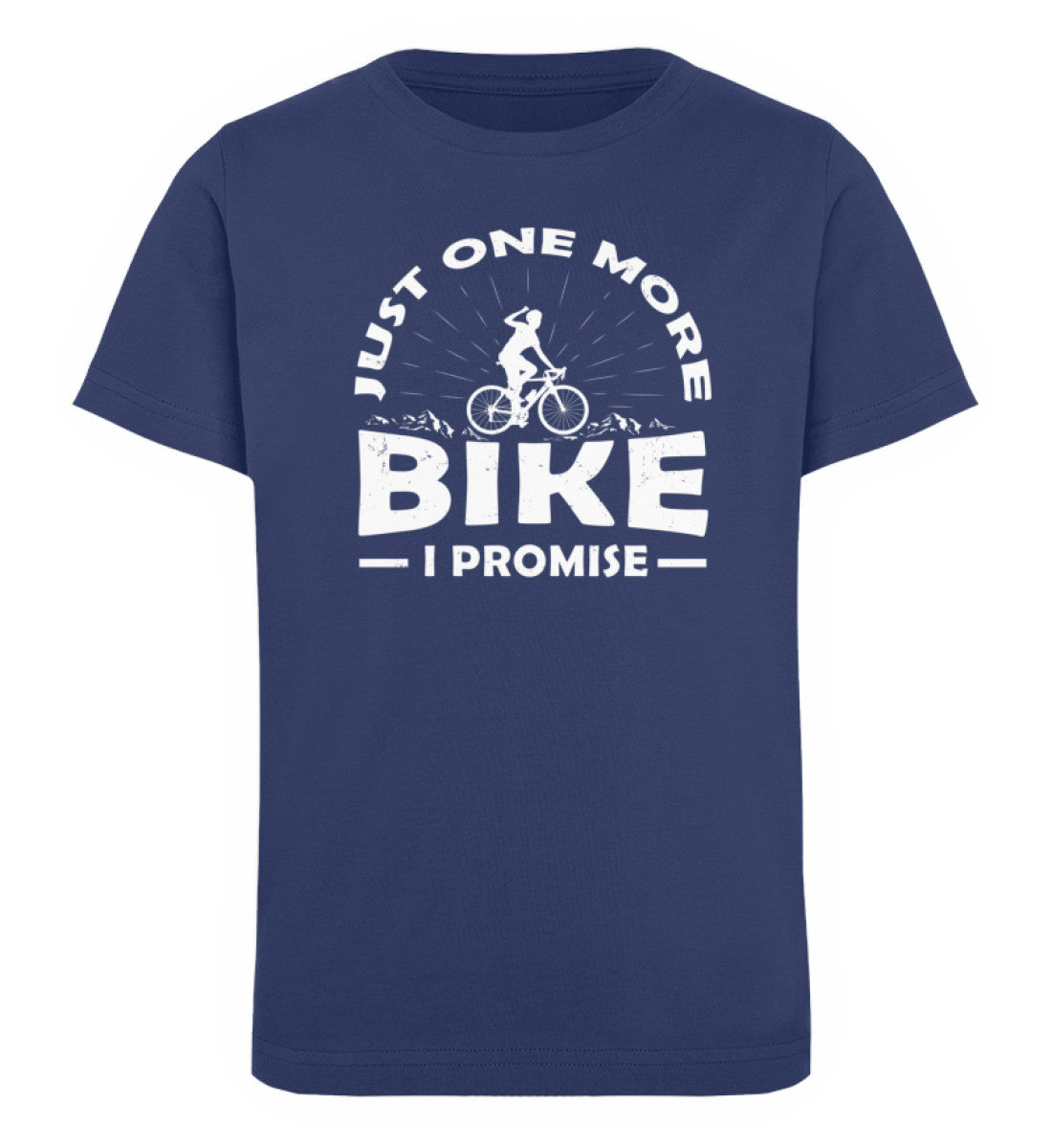 Just one more bike, i promise - Kinder Premium Organic T-Shirt fahrrad Navyblau