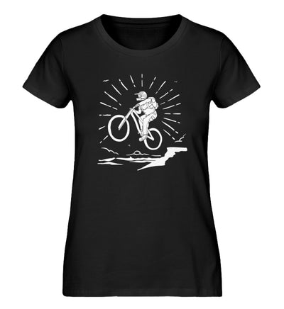 Mountainbiken - Damen Organic T-Shirt mountainbike Schwarz