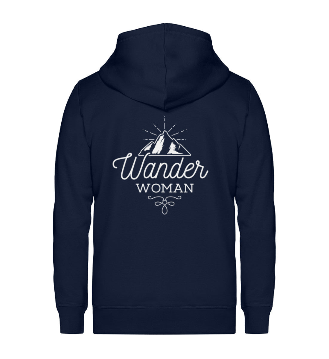 Wander Woman - Unisex Premium Organic Sweatjacke wandern Navyblau