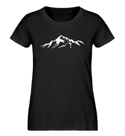 Gebirge - Damen Organic T-Shirt berge Schwarz